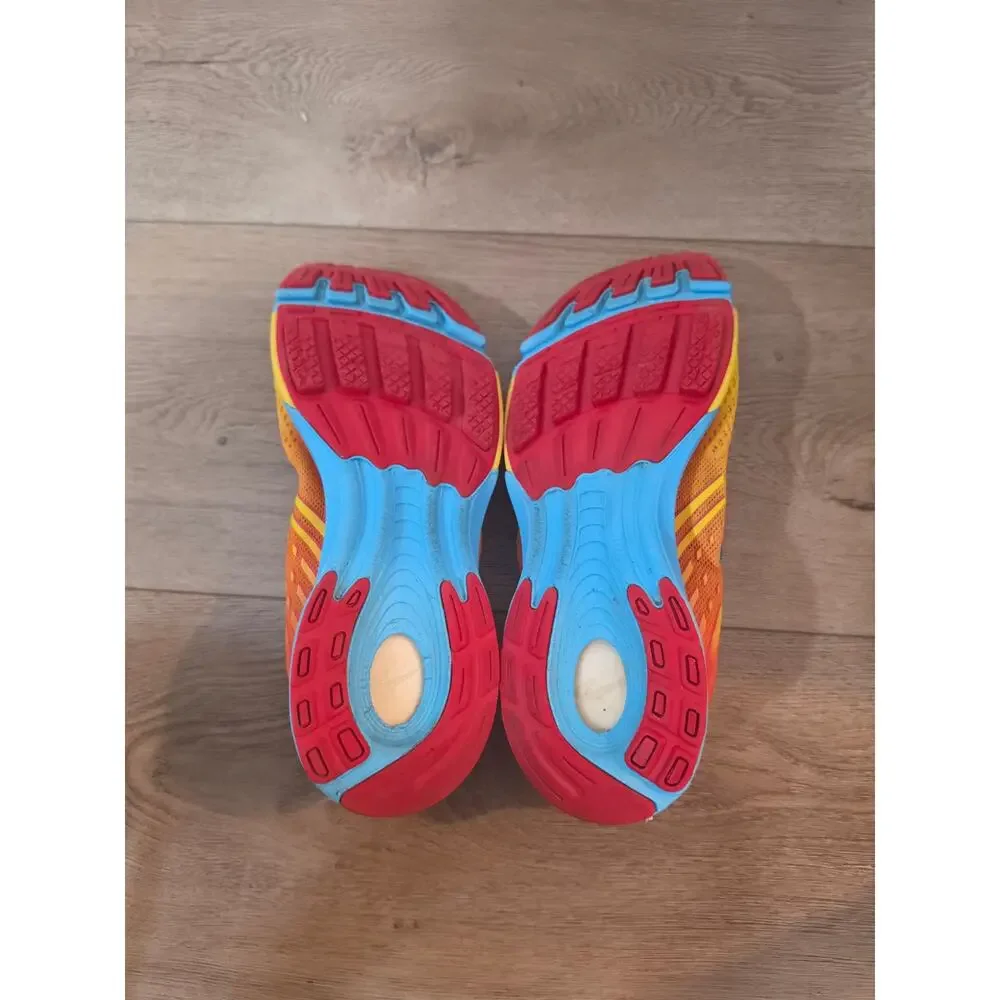 Newton Fate 8 Men's Size 11 Running Shoes Sunset Orange Blue M011522 Low Drop - Picture 7 of 8